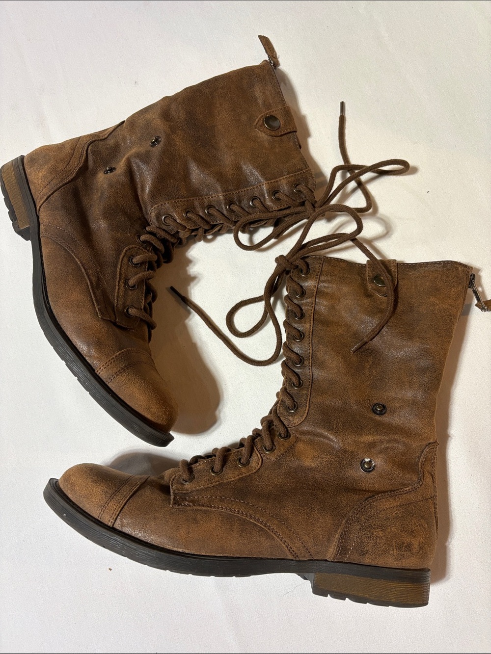 Mossimo Supply Co. Brown Lace-Up Combat Boots size 10 NWOT